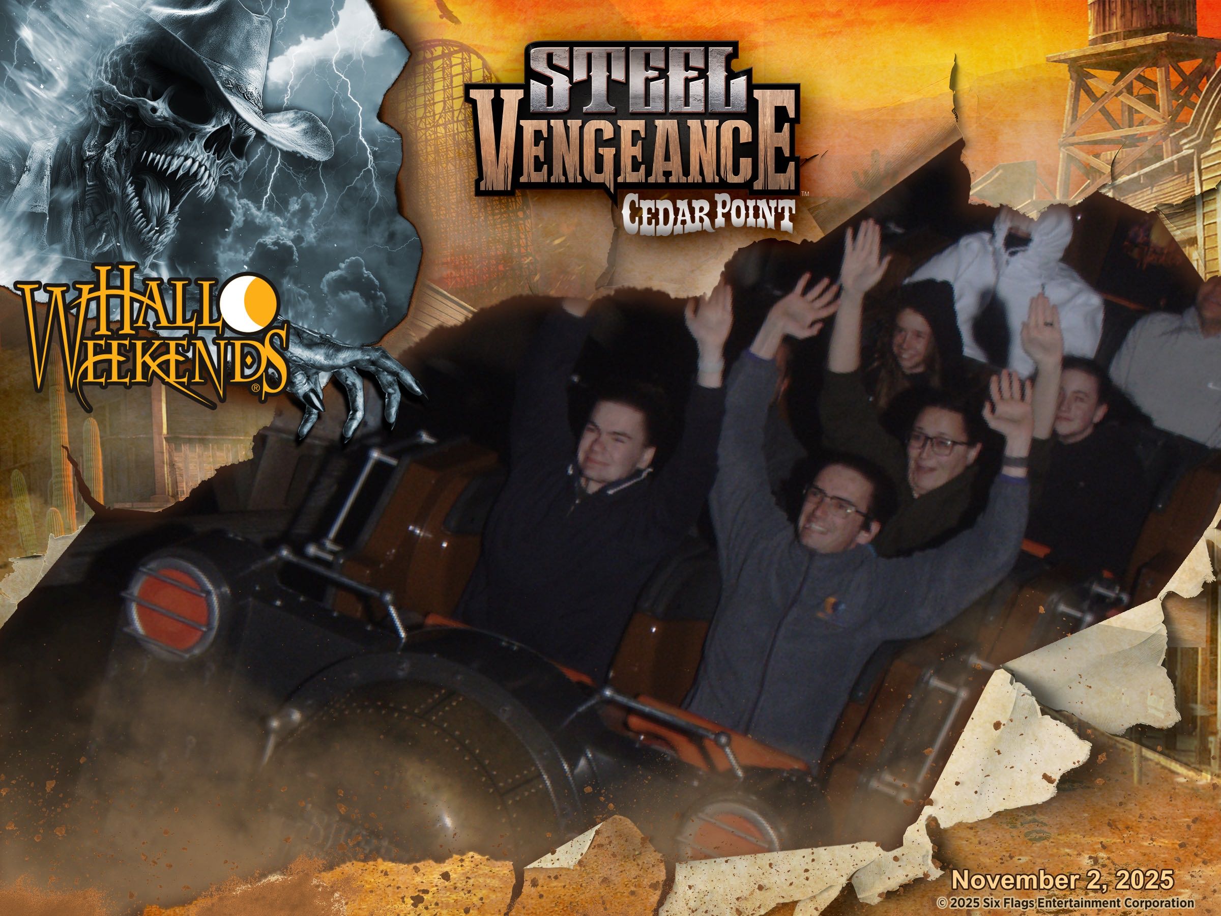 Nathan and I on Steel Vengeance.