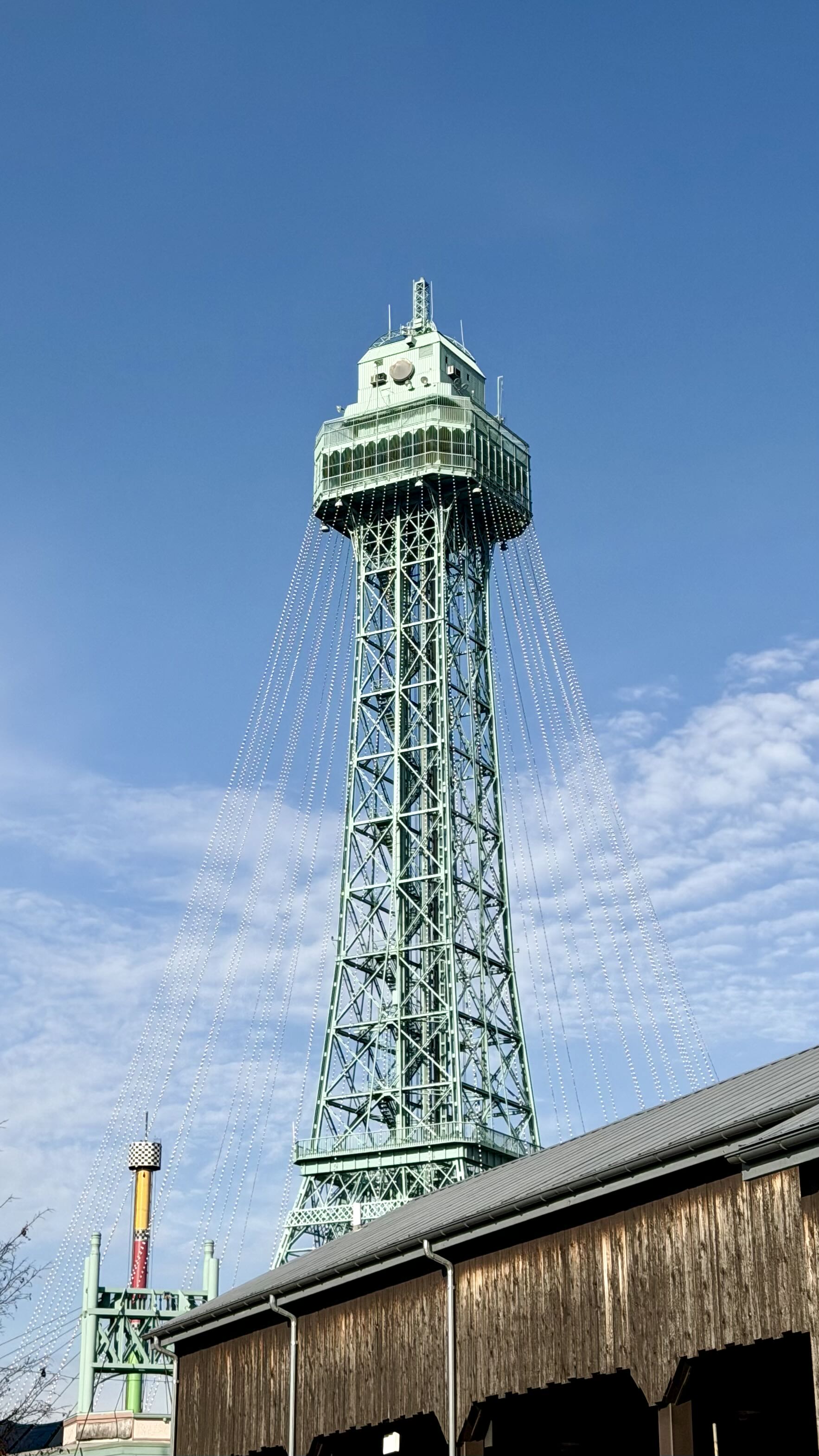 Eiffel Tower all decorated for Winterfest