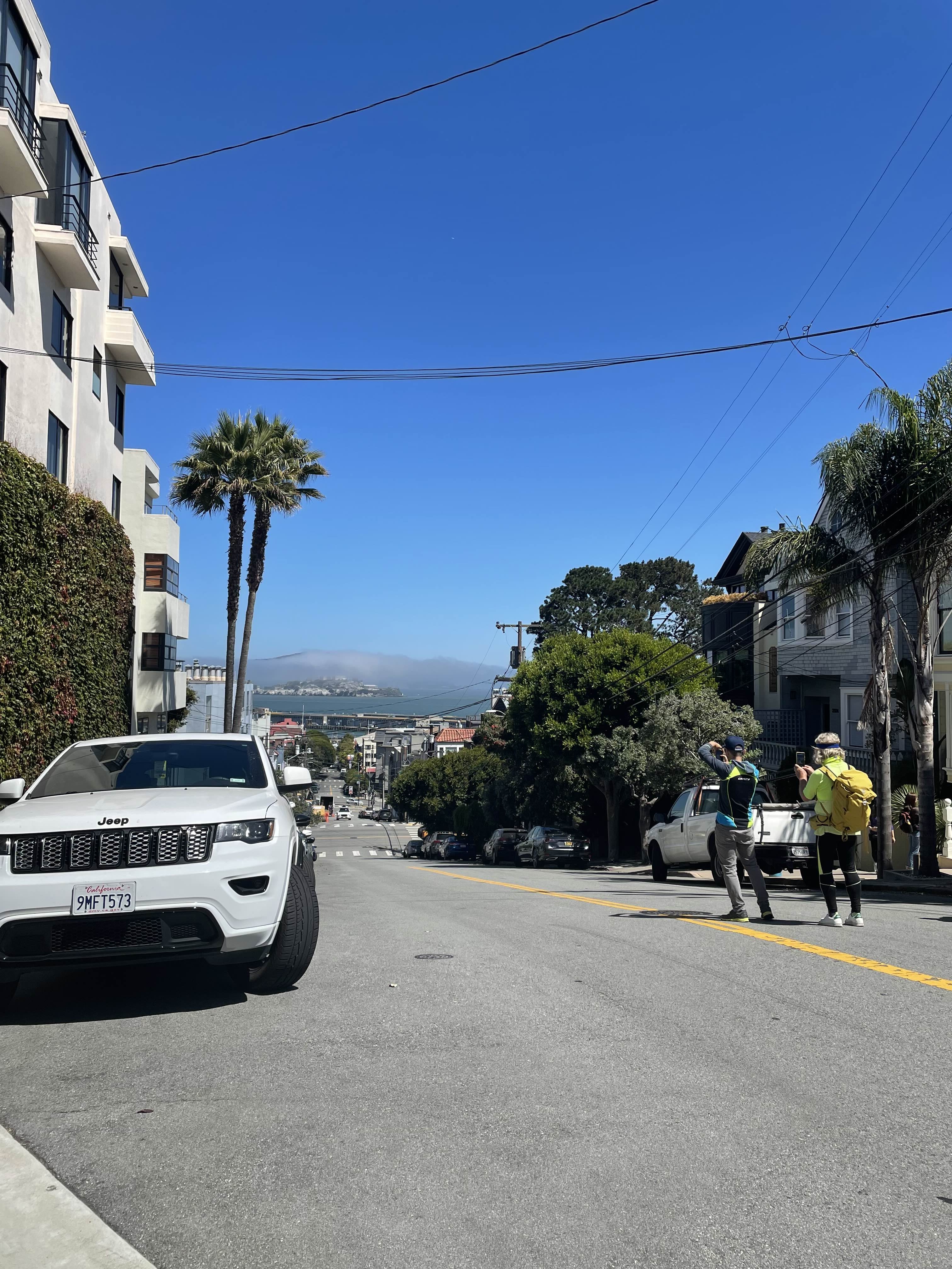 A View of the bay from a hilltop