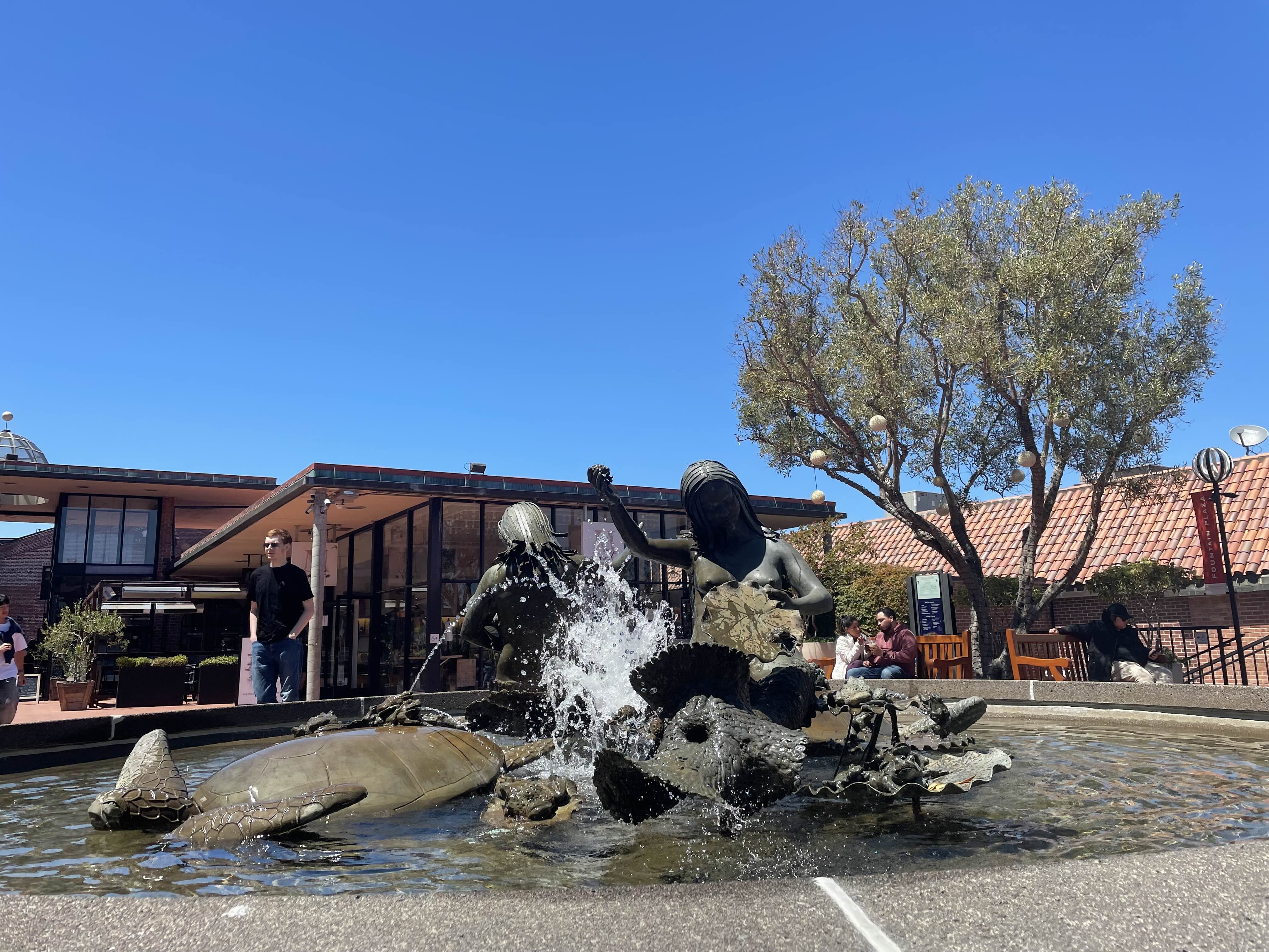 A fountain at The Ghirardelli Chocolate Experience