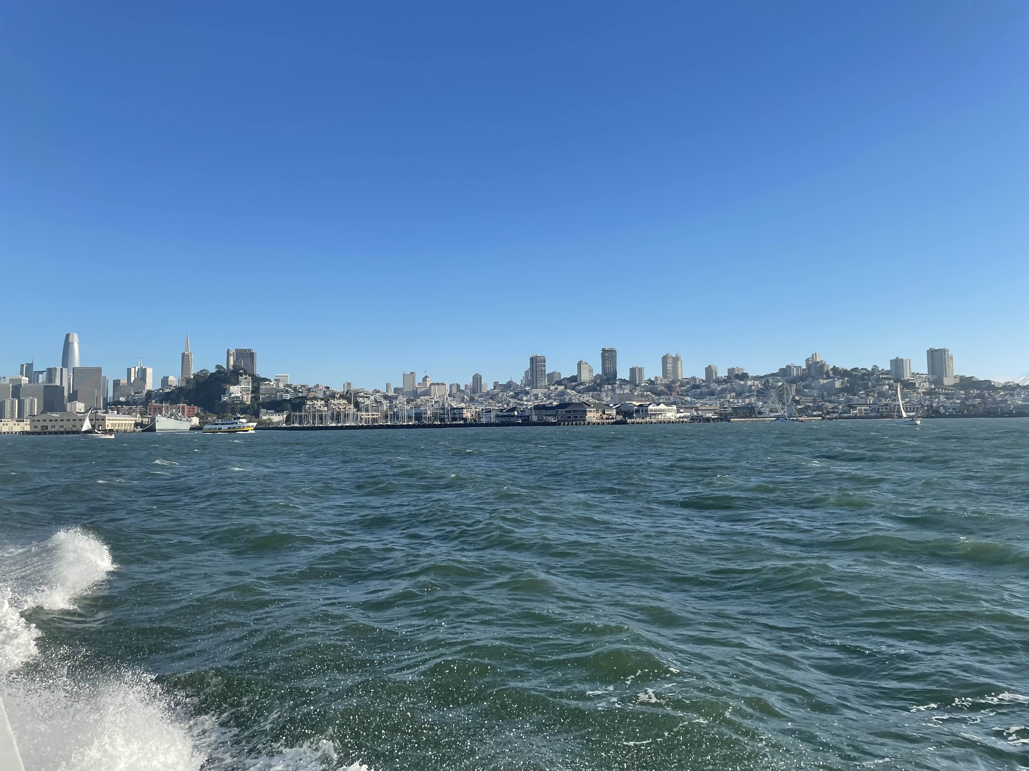 A view of San Francisco from the Ferry