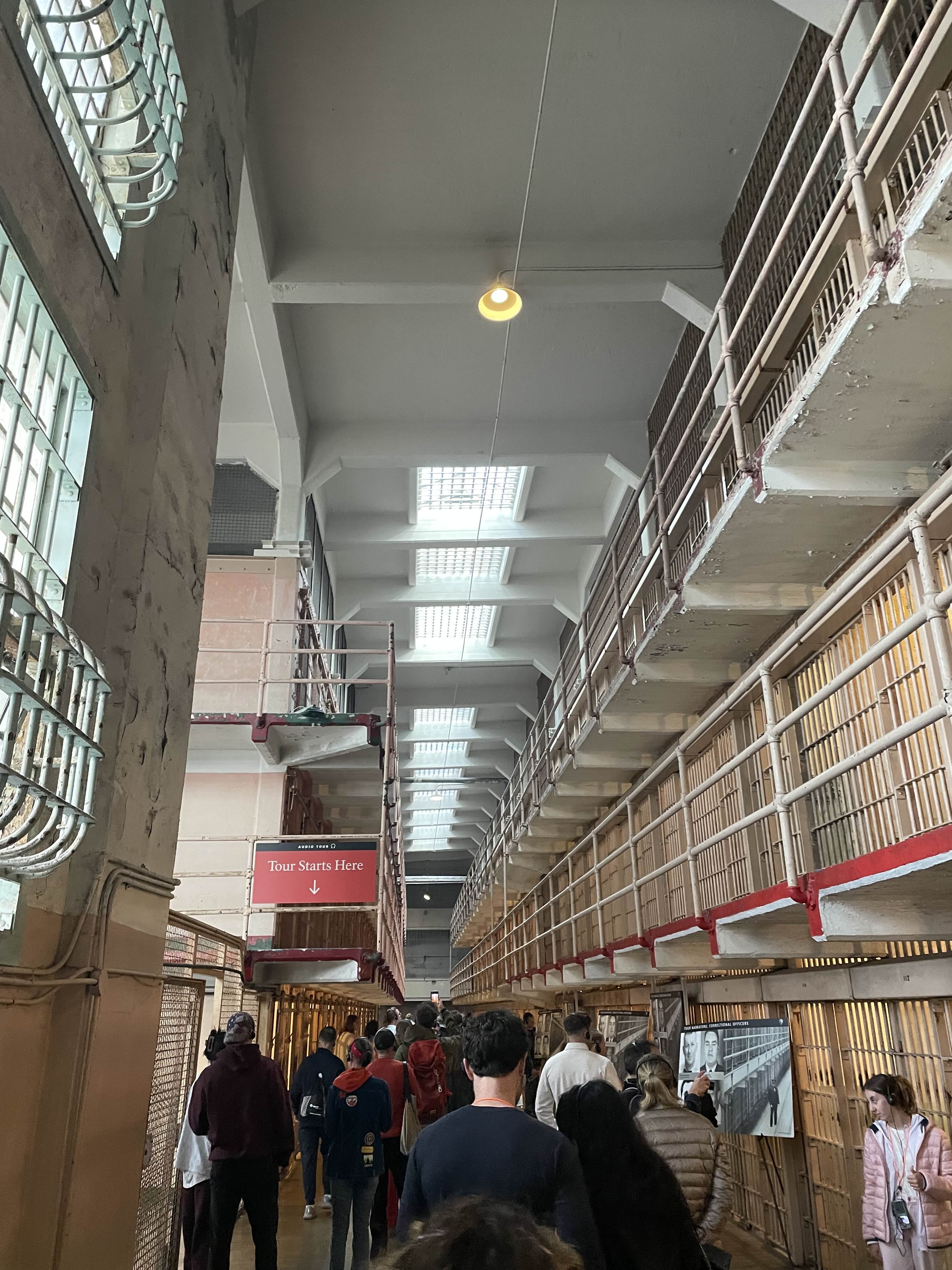 A view of the cellblock