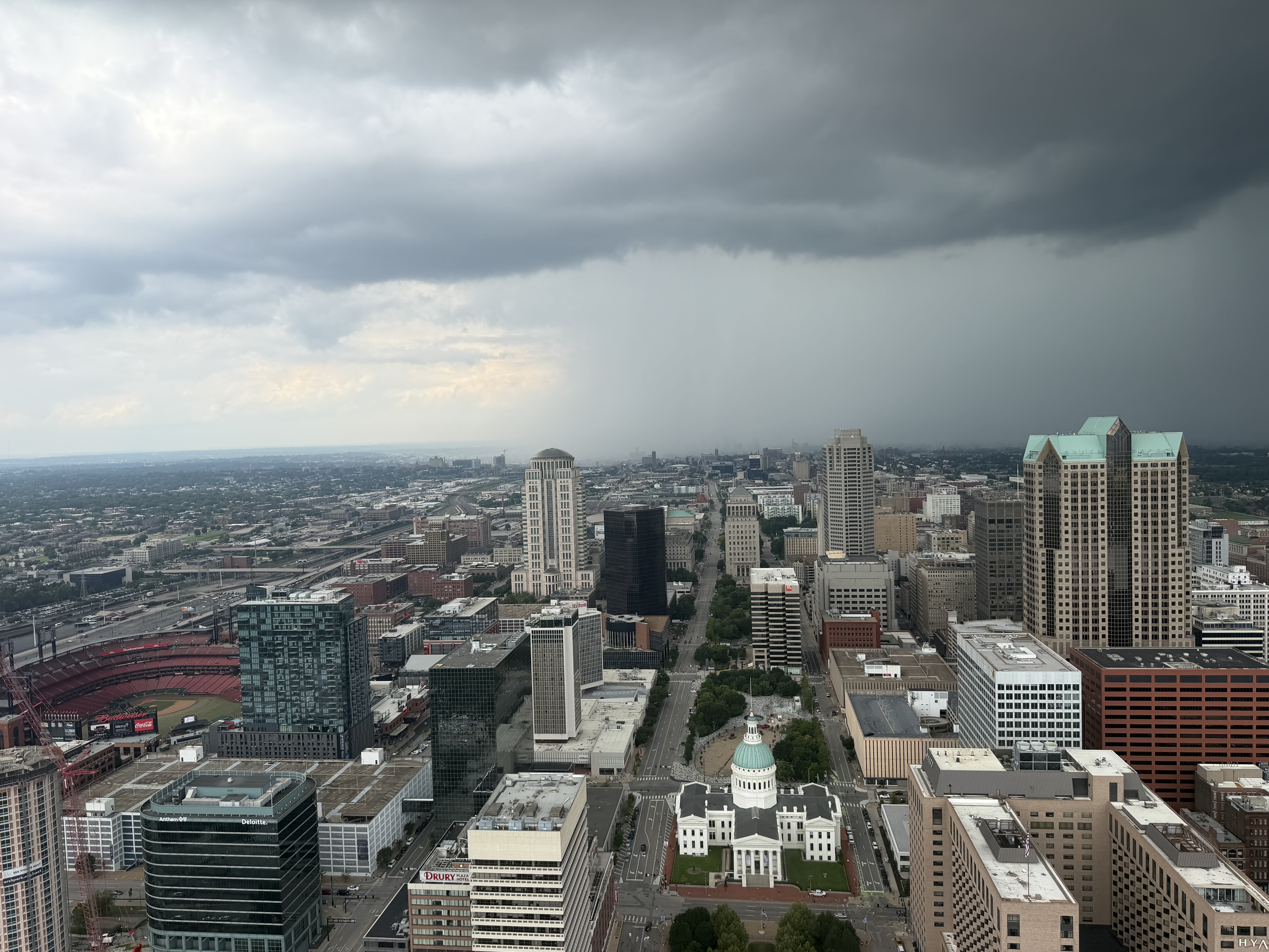 View of incoming storm