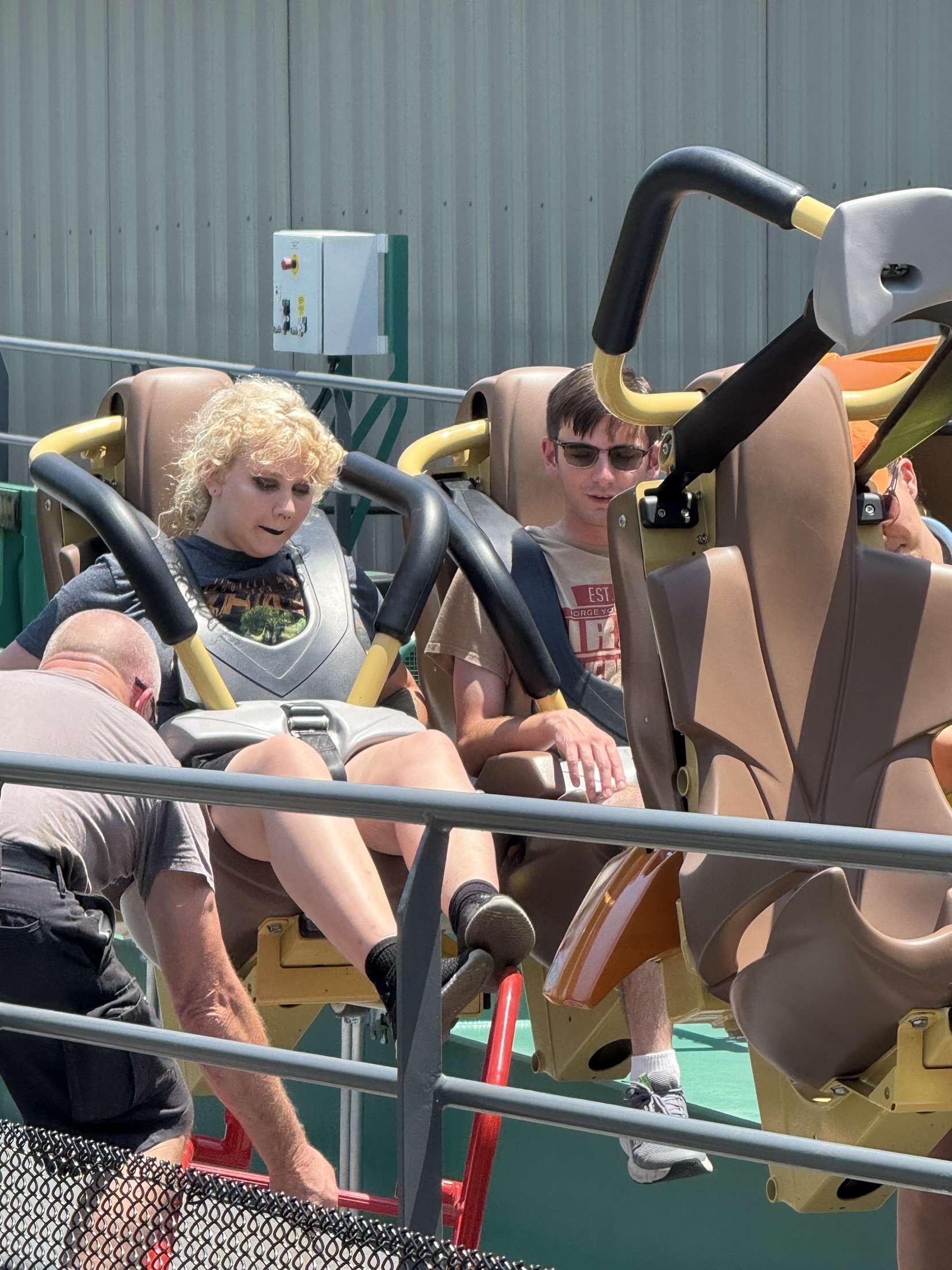 Taylor and I getting Evac'ed