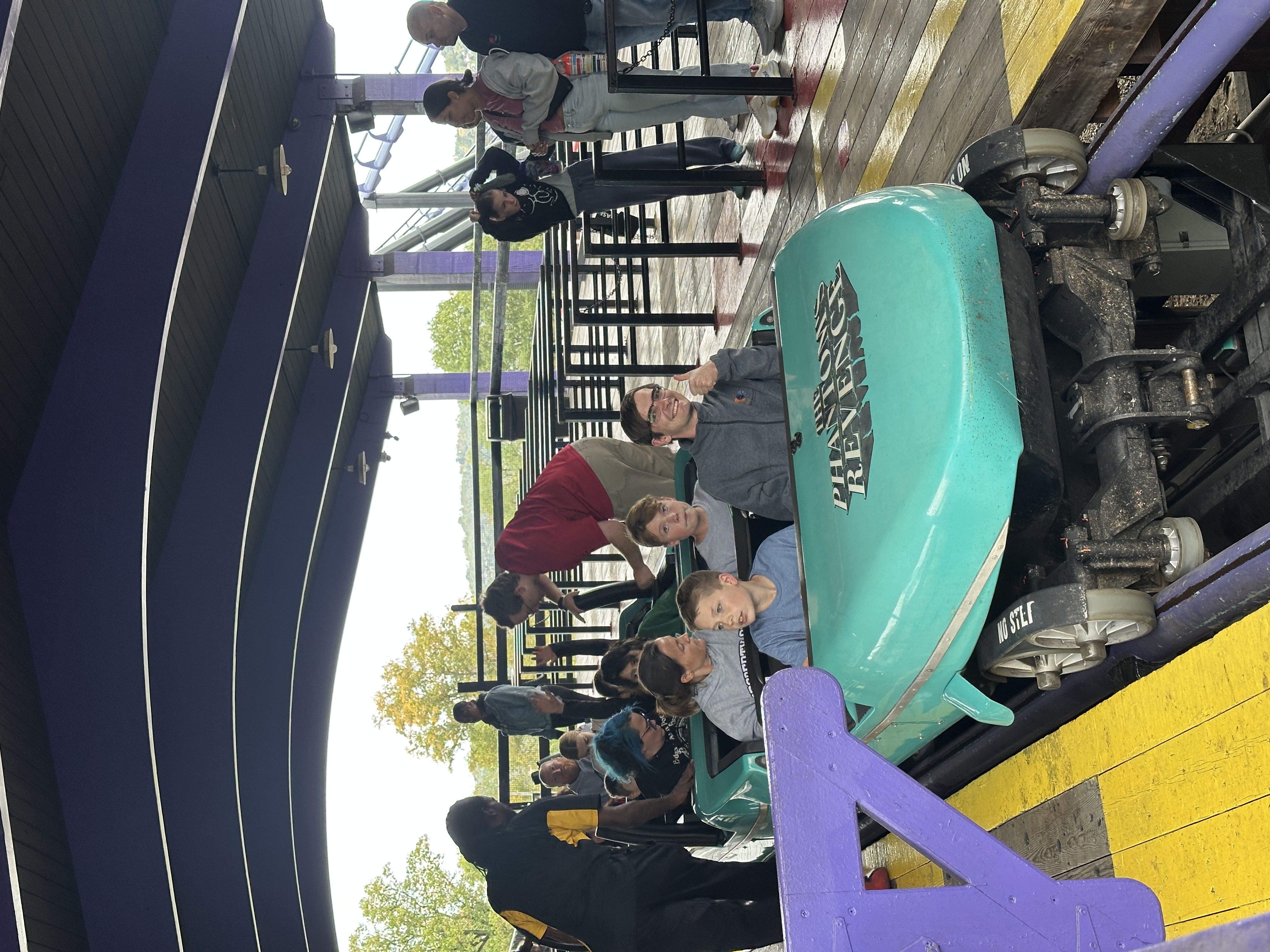 Me riding front row on Phantom's