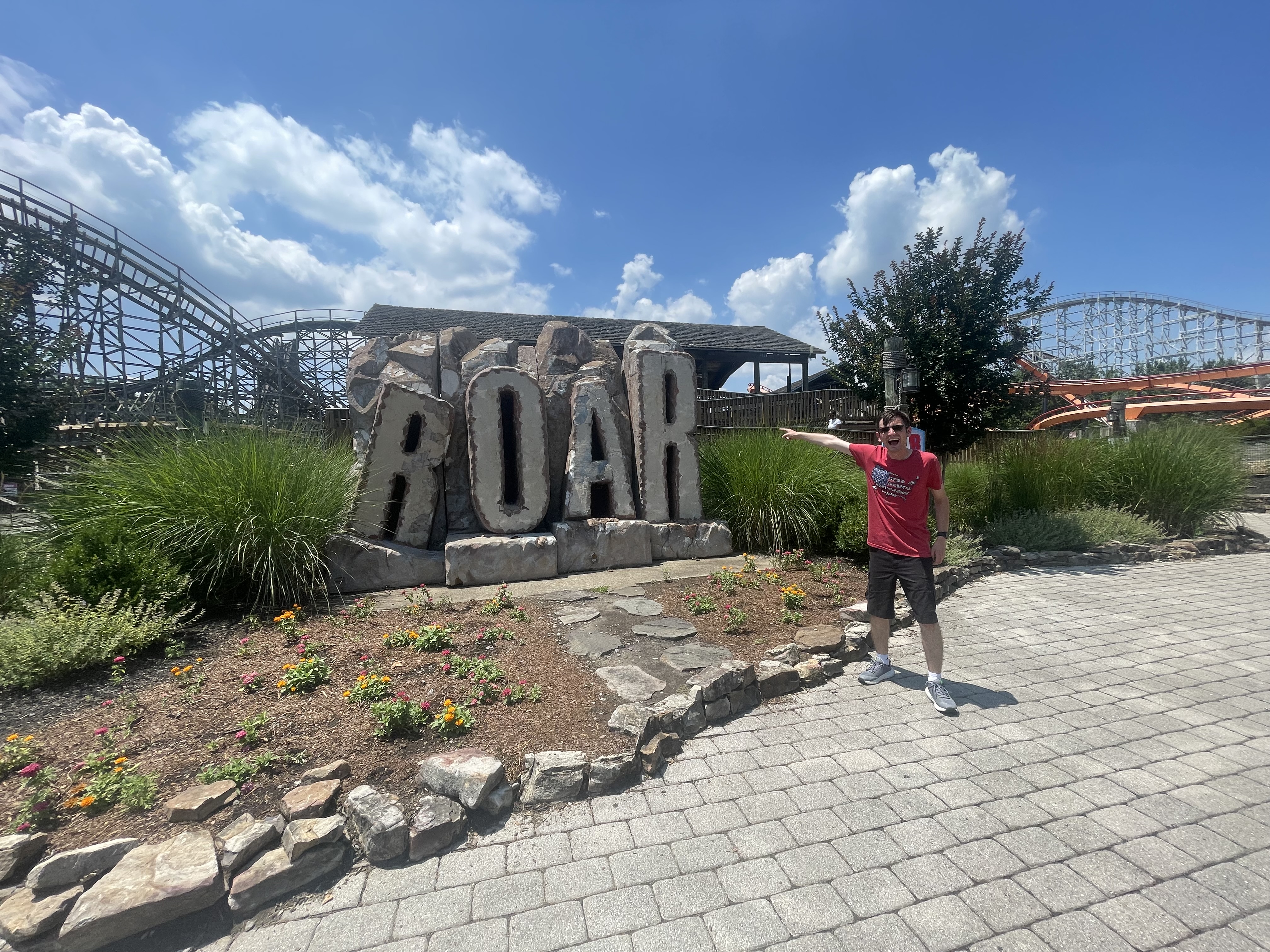 Me in front of the Roar sign