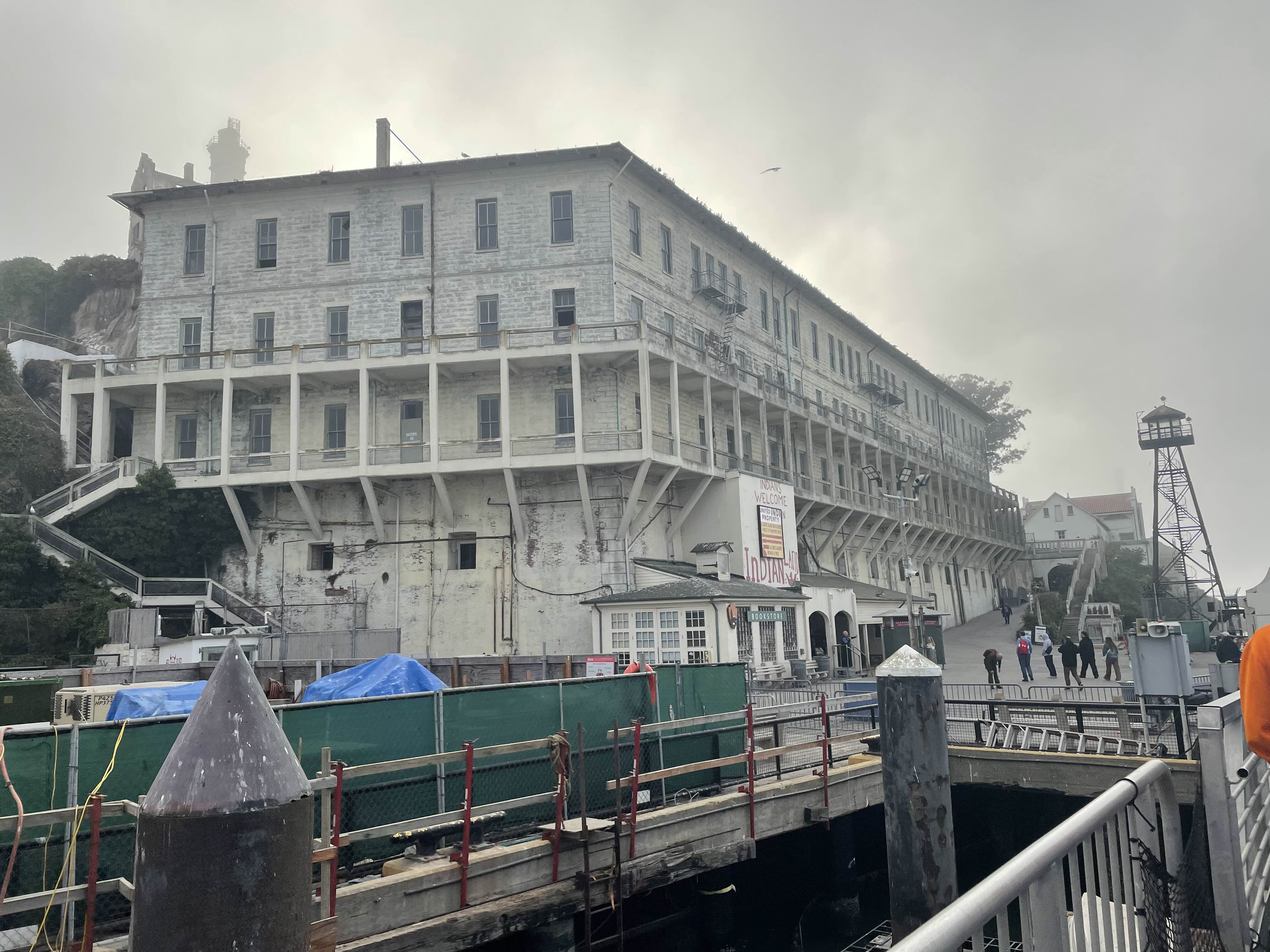 Stepping foot onto Alcatraz