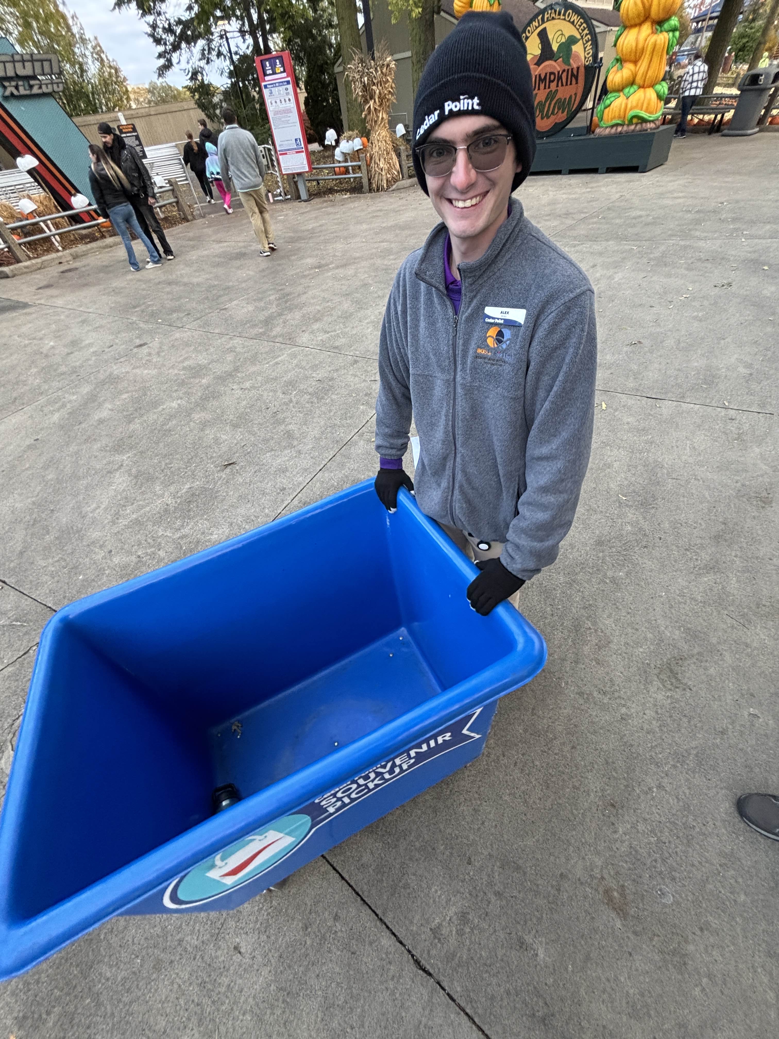 The pic Josh and Luke of me on Package Pickup