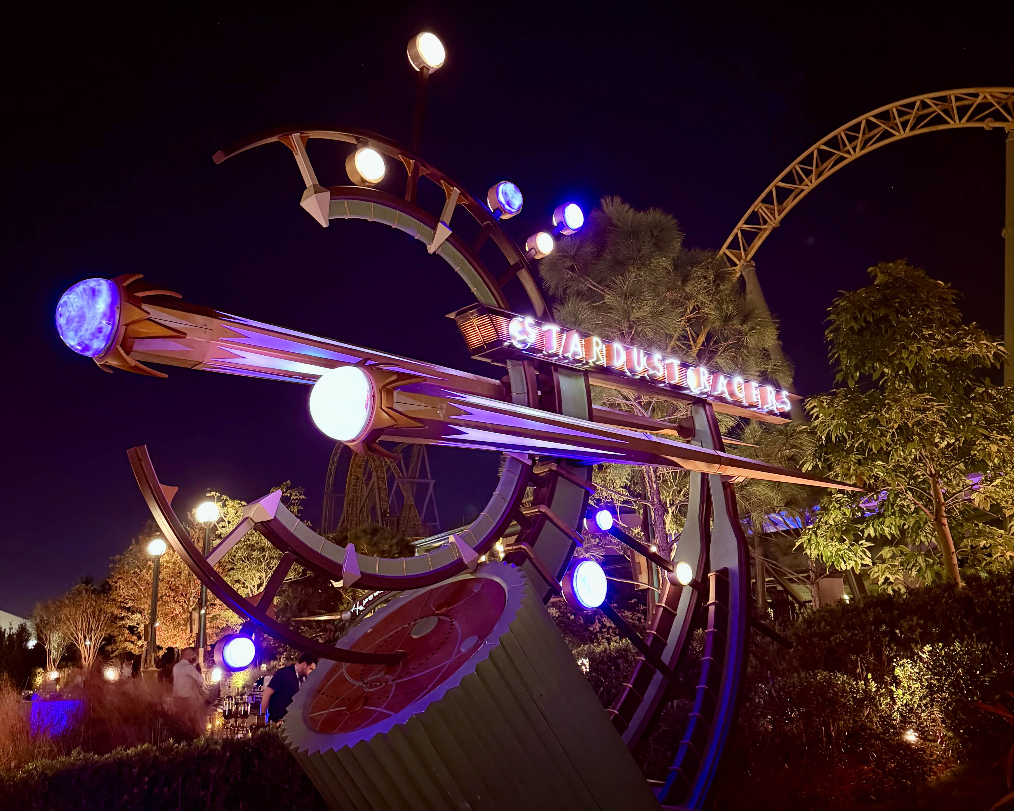 Stardust Racers Ride Sign