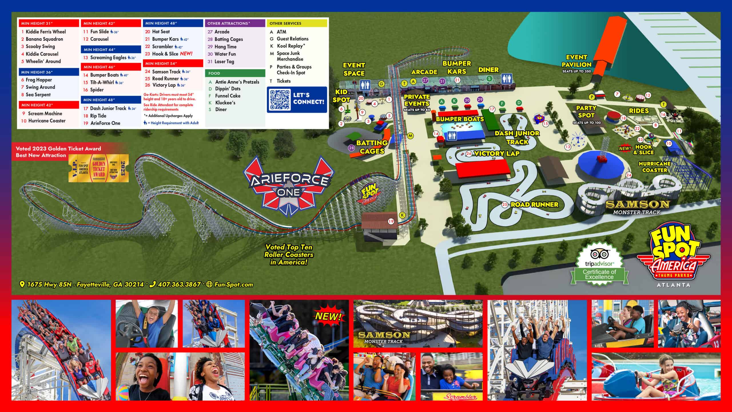 Fun Spot Atlanta Map