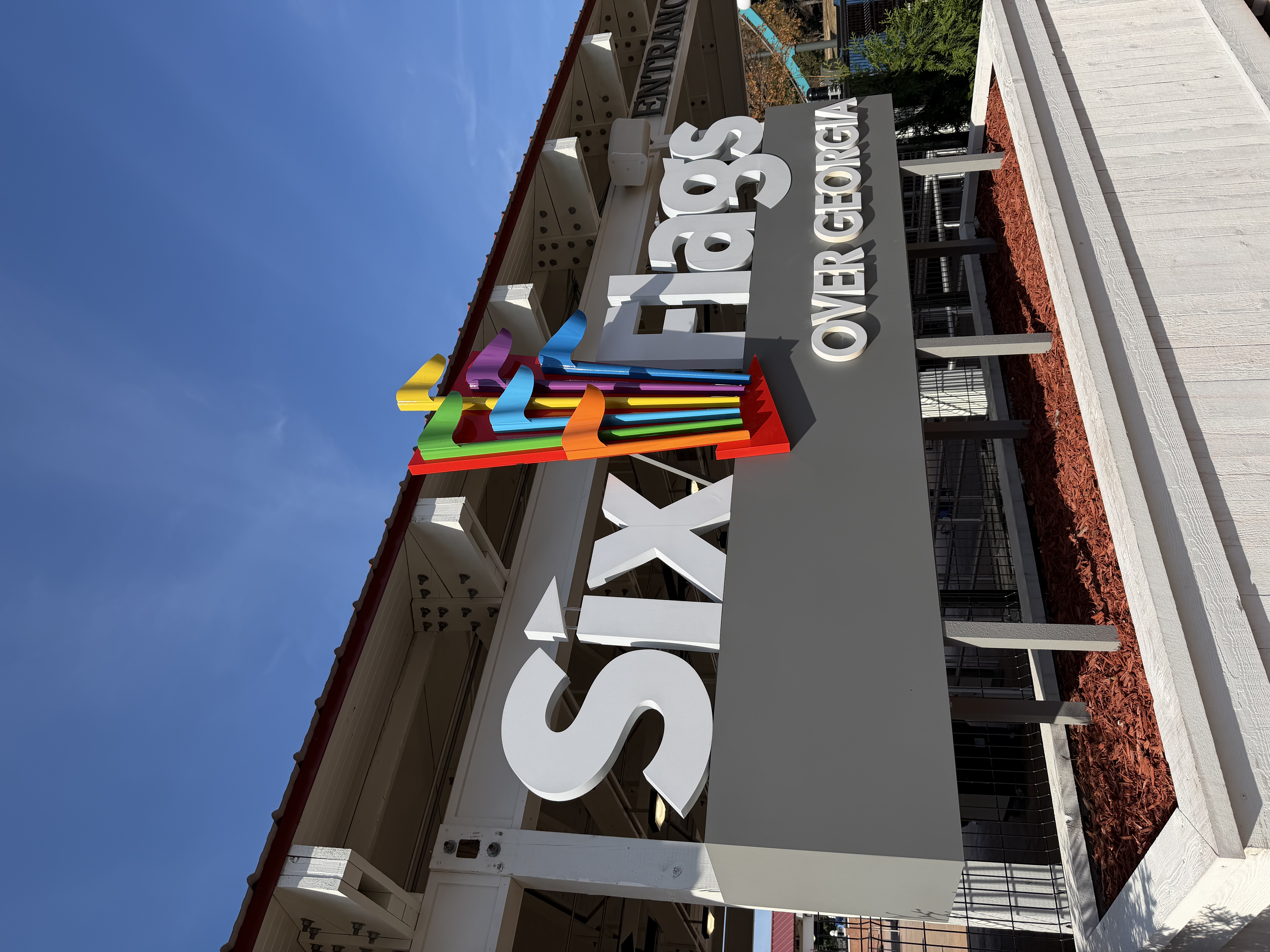 Six Flags Over Georgia Sign